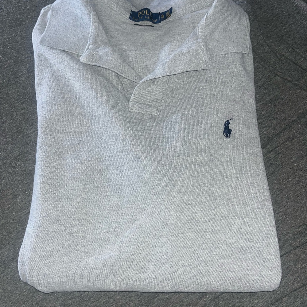 Ralph Lauren Light Gray Polo Shirt for Men